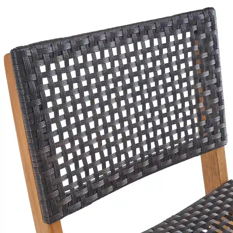 Polaris Acacia Wood Outdoor Folding Barstools (Set of 4) by Christopher Knight Home