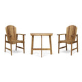 Oso Outdoor 3-piece Half-circle Acacia Wood Bistro Table Set by Christopher Knight Home