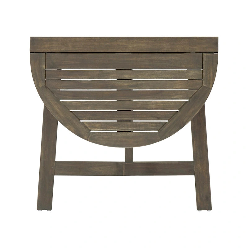 Oso Outdoor 3-piece Half-circle Acacia Wood Bistro Table Set by Christopher Knight Home