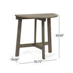 Oso Outdoor 3-piece Half-circle Acacia Wood Bistro Table Set by Christopher Knight Home