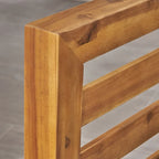 Oana Outdoor Acacia Wood Club Chair with Cushion by Christopher Knight Home