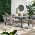 Lazuli Aluminum Outdoor 7-piece Dining Set by Christopher Knight Home