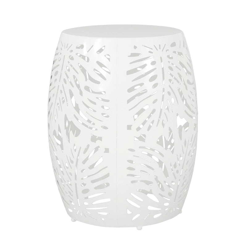 Satterlee Outdoor Outdoor Metal Side Table by Christopher Knight Home