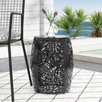 Satterlee Outdoor Outdoor Metal Side Table by Christopher Knight Home