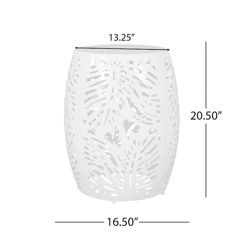 Satterlee Outdoor Outdoor Metal Side Table by Christopher Knight Home
