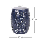 Satterlee Outdoor Outdoor Metal Side Table by Christopher Knight Home