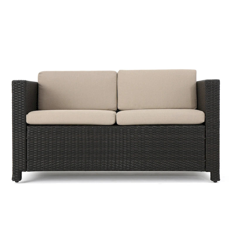 Puerta Outdoor 10-piece Wicker Patio Set with Cushions by Christopher Knight Home
