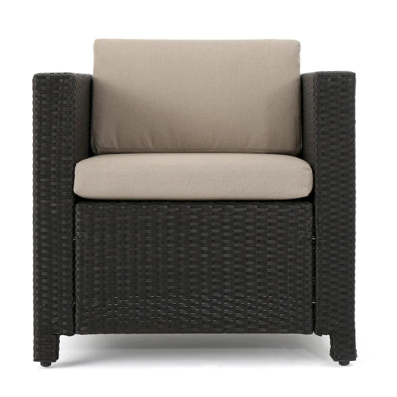 Puerta Outdoor 10-piece Wicker Patio Set with Cushions by Christopher Knight Home