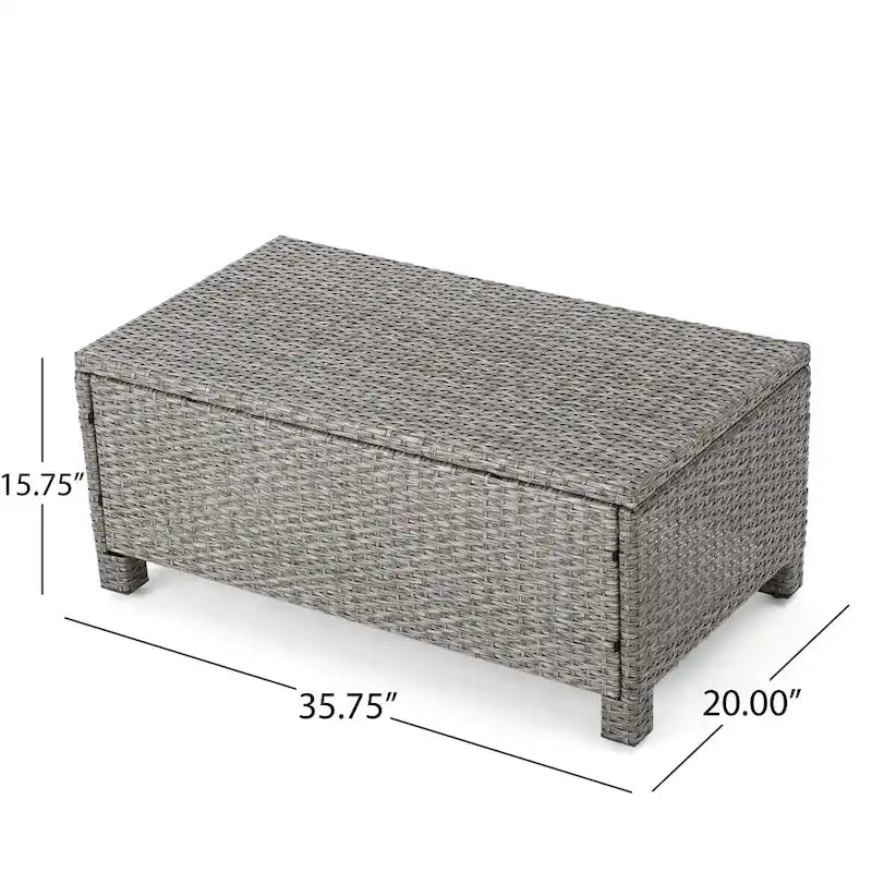 Puerta Outdoor 10-piece Wicker Patio Set with Cushions by Christopher Knight Home
