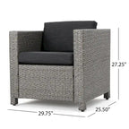 Puerta Outdoor 10-piece Wicker Patio Set with Cushions by Christopher Knight Home