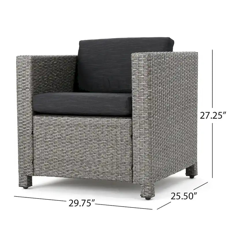 Puerta Outdoor 10-piece Wicker Patio Set with Cushions by Christopher Knight Home