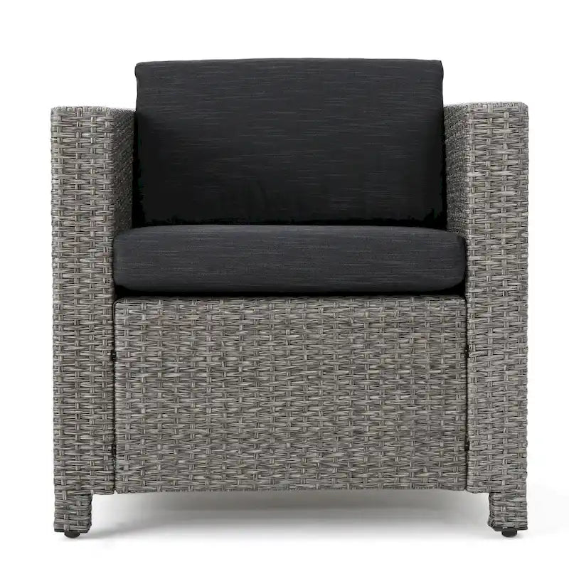 Puerta Outdoor 10-piece Wicker Patio Set with Cushions by Christopher Knight Home
