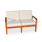 DTY Outdoor Living Longs Peak Eucalyptus Loveseat with Cushions