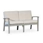 DTY Outdoor Living Longs Peak Eucalyptus Loveseat with Cushions
