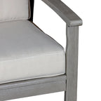DTY Outdoor Living Longs Peak Eucalyptus Loveseat with Cushions