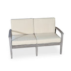 DTY Outdoor Living Longs Peak Eucalyptus Loveseat with Cushions