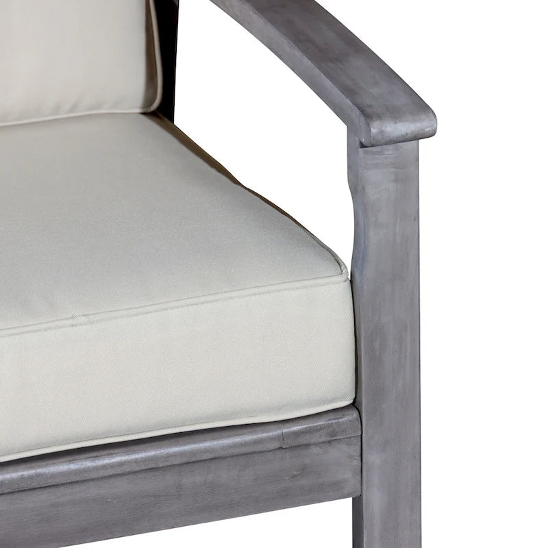 DTY Outdoor Living Longs Peak Eucalyptus Loveseat with Cushions