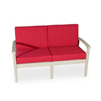 DTY Outdoor Living Longs Peak Eucalyptus Loveseat with Cushions