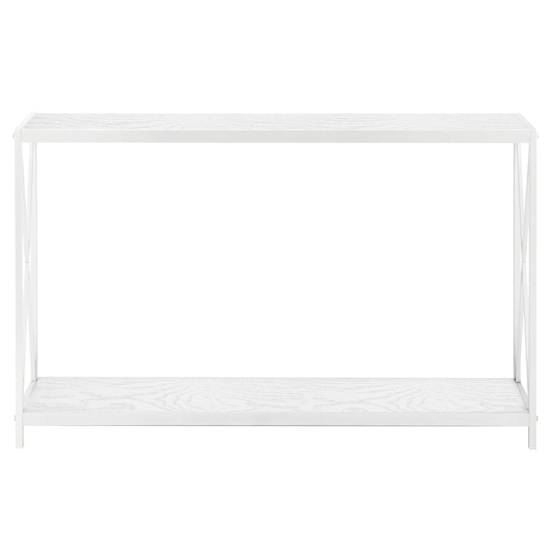 Triamine Board Cross Iron Frame Console/ Sofa Table