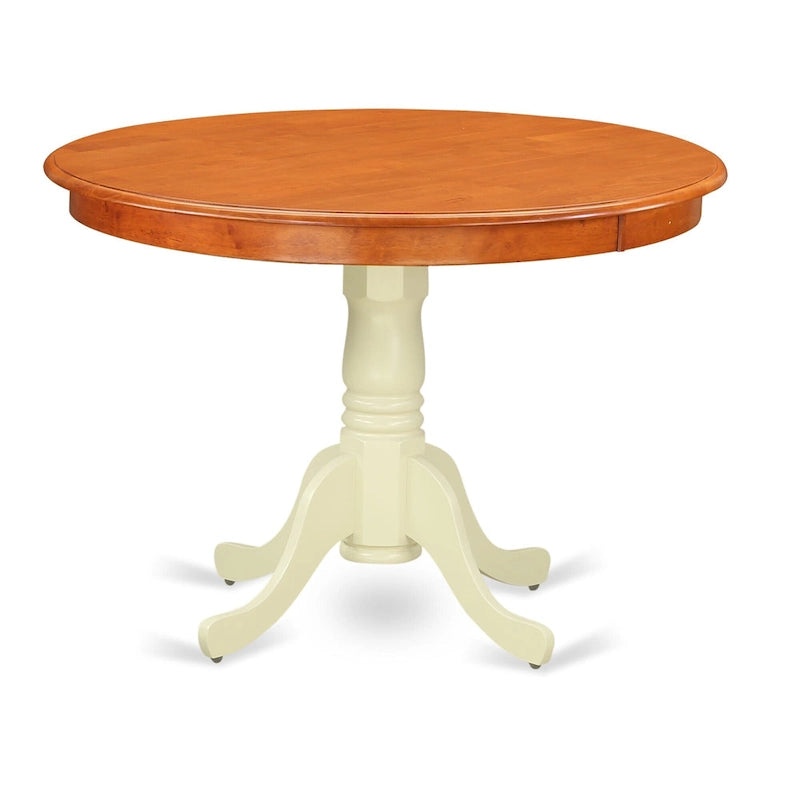 Hartland Kitchen Table - a Round Dining Table Top with Pedestal Base(Finish Options)