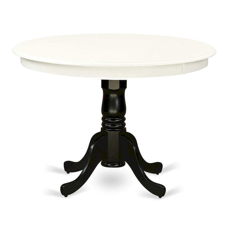 Hartland Kitchen Table - a Round Dining Table Top with Pedestal Base(Finish Options)