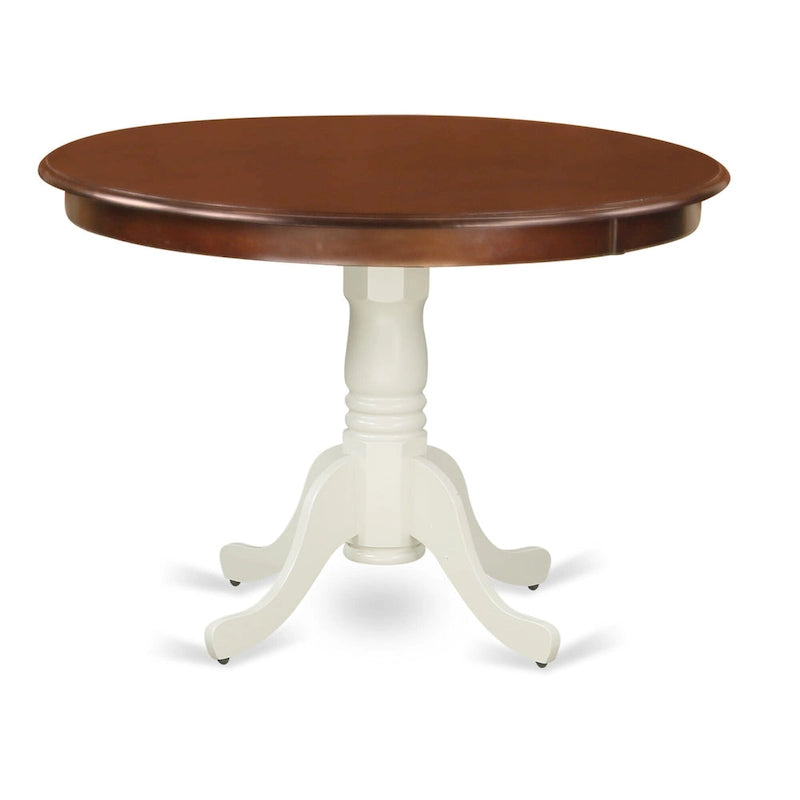 Hartland Kitchen Table - a Round Dining Table Top with Pedestal Base(Finish Options)