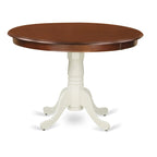 Hartland Kitchen Table - a Round Dining Table Top with Pedestal Base(Finish Options)