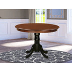 Hartland Kitchen Table - a Round Dining Table Top with Pedestal Base(Finish Options)