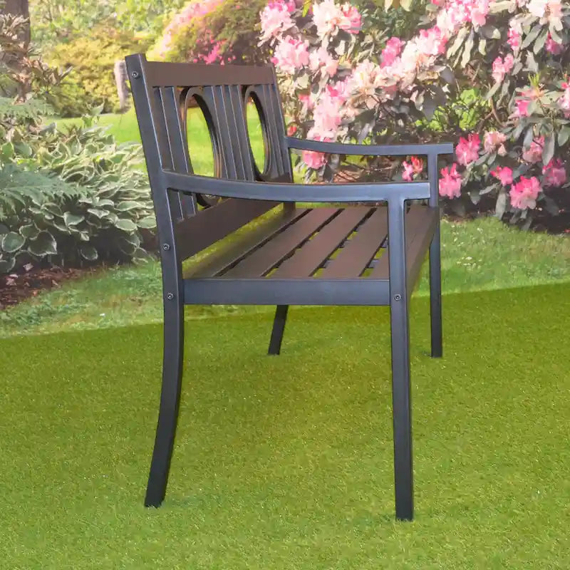 Nelson Outdoor Metal Bench