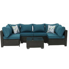 Outdoor 7 Pieces Patio Furniture Wicker Sectional Sofa Set