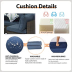 Outdoor 7 Pieces Patio Furniture Wicker Sectional Sofa Set