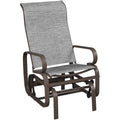 Yaheetech Fabric and Steel Porch Glider Chair for Outdoor Garden Patio