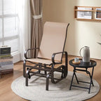 Yaheetech Fabric and Steel Porch Glider Chair for Outdoor Garden Patio