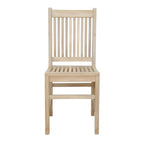 Saratoga Teak Outdoor Dining Chair - N/A