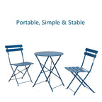 Round 2 Person - 23.6 Long Bistro Set (6 Colors )