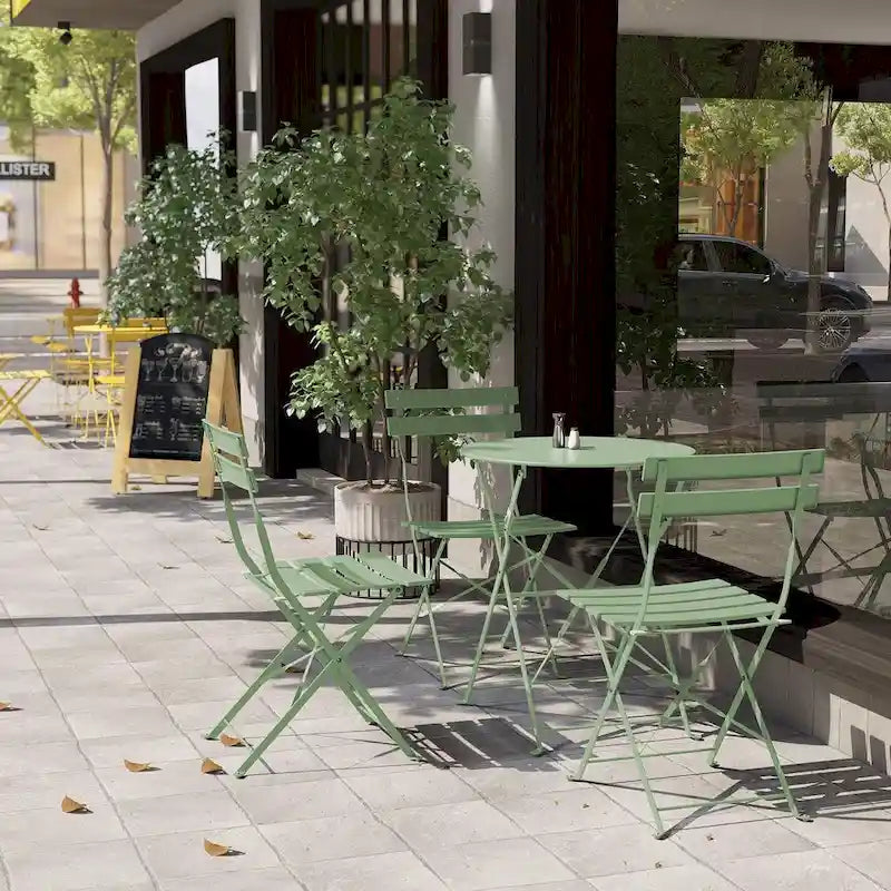 Round 2 Person - 23.6 Long Bistro Set (6 Colors )