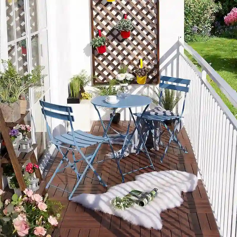 Round 2 Person - 23.6 Long Bistro Set (6 Colors )