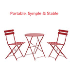 Round 2 Person - 23.6 Long Bistro Set (6 Colors )