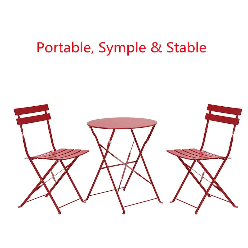 Round 2 Person - 23.6 Long Bistro Set (6 Colors )