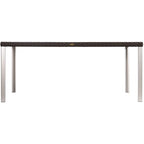 Oslo Resin All-Weather Family Dining Table with Aluminum Legs
