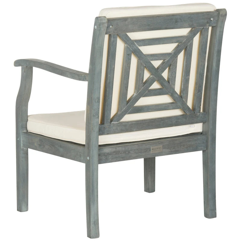 SAFAVIEH Outdoor Hazbie Acacia Wood 5-Piece Patio Set - 26W x 32D x 25H