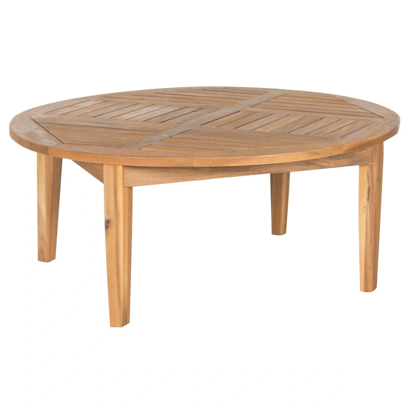 SAFAVIEH Outdoor Hazbie Acacia Wood 5-Piece Patio Set - 26W x 32D x 25H