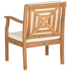 SAFAVIEH Outdoor Hazbie Acacia Wood 5-Piece Patio Set - 26W x 32D x 25H