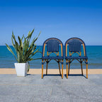 SAFAVIEH Emiliana Outdoor Side Chair Set of 2 (Fully Assembled) - 20Wx35Dx22H