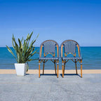 SAFAVIEH Emiliana Outdoor Side Chair Set of 2 (Fully Assembled) - 20Wx35Dx22H
