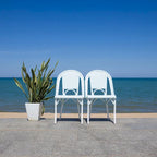 SAFAVIEH Emiliana Outdoor Side Chair Set of 2 (Fully Assembled) - 20Wx35Dx22H