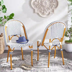 SAFAVIEH Emiliana Outdoor Side Chair Set of 2 (Fully Assembled) - 20Wx35Dx22H