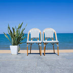 SAFAVIEH Emiliana Outdoor Side Chair Set of 2 (Fully Assembled) - 20Wx35Dx22H