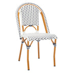 SAFAVIEH Emiliana Outdoor Side Chair Set of 2 (Fully Assembled) - 20Wx35Dx22H