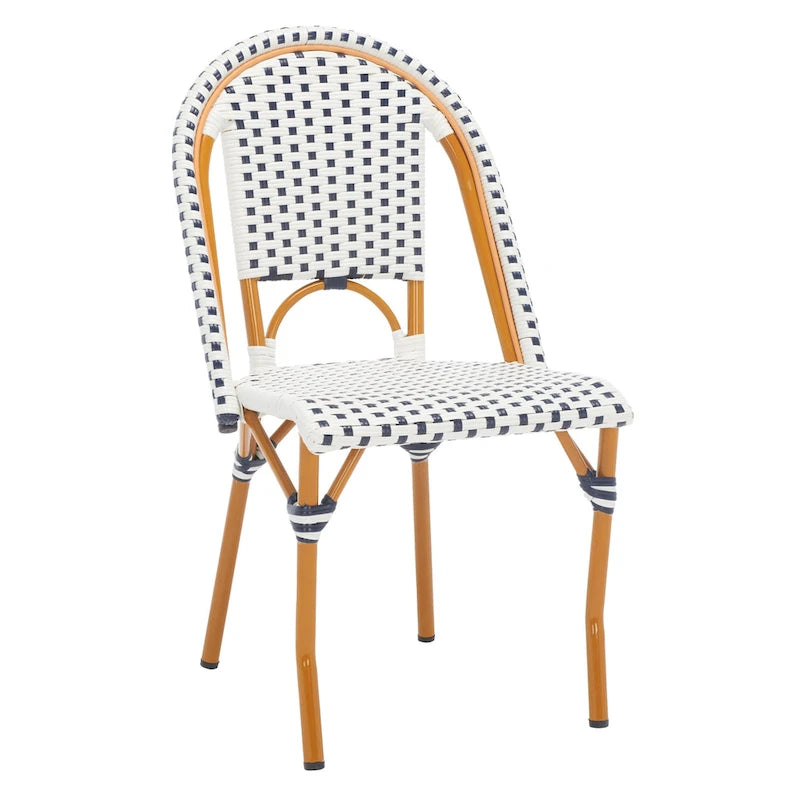 SAFAVIEH Emiliana Outdoor Side Chair Set of 2 (Fully Assembled) - 20Wx35Dx22H